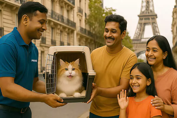 Feline ready for international relocation
