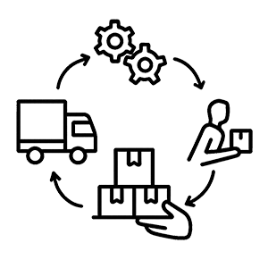 Order Fulfillment and Logistics Service Icon by Pikkol
