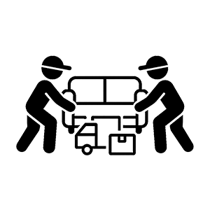 Household Goods Moving Service Icon by Pikkol