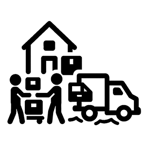 Local Shifting and Within-City Moving Service Icon by Pikkol