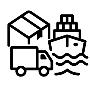 Small Parcel and Package Delivery Service Icon by Pikkol